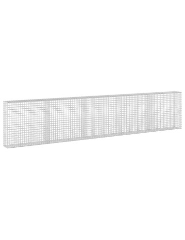Gabione con filo da 5 mm e rete da 5x5 cm 500x30x100 cm