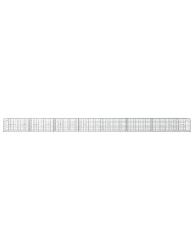 Gabione con Filo da 3,5 mm e Rete da 5x10 cm 750x20x50 cm