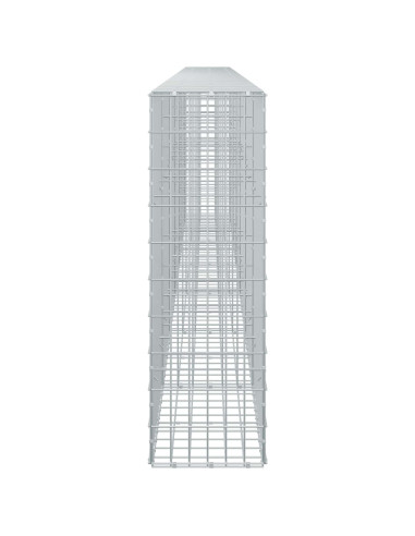 Gabione con Filo da 3,5 mm e Rete da 5x10 cm 650x30x100 cm