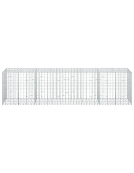 Gabione con Filo da 3,5 mm e Rete da 5x10 cm 400x100x100 cm