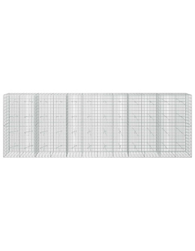 Gabione con Filo da 3,5 mm e Rete da 5x10 cm 600x20x200 cm