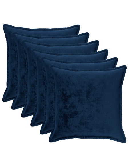 Federa 6 pcs HOUTEN Blu navy 55 x 55 cm Flanella