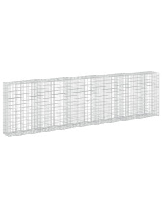 Gabione con Filo da 3,5 mm e Rete da 5x10 cm 550x50x150 cm 2