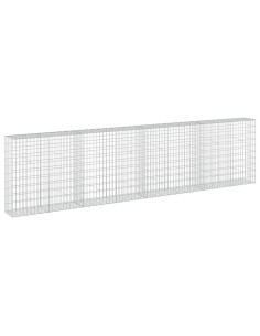 Gabione con Filo da 3,5 mm e Rete da 5x10 cm 400x30x100 cm 2