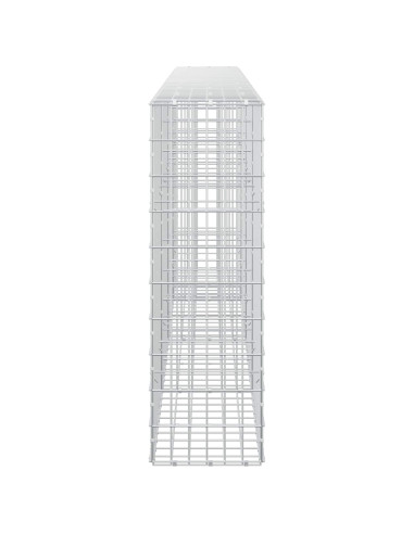 Gabione con Filo da 3,5 mm e Rete da 5x10 cm 400x30x100 cm