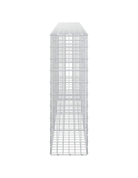 Gabione con Filo da 3,5 mm e Rete da 5x10 cm 400x30x100 cm
