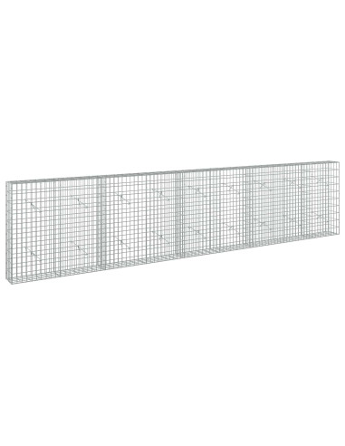 Gabione con Filo da 3,5 mm e Rete da 5x10 cm 450x20x100 cm