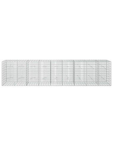 Gabione con Filo da 3,5 mm e Rete da 5x10 cm 450x20x100 cm