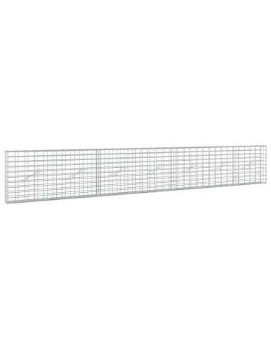 Gabione con Filo da 3,5 mm e Rete da 5x10 cm 350x10x50 cm