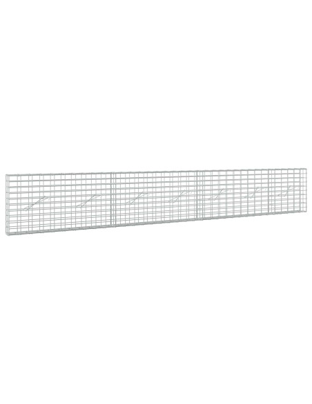 Gabione con Filo da 3,5 mm e Rete da 5x10 cm 350x10x50 cm