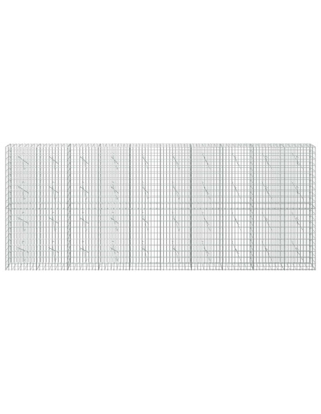 Gabione con Filo da 3,5 mm e Rete da 5x10 cm 500x10x200 cm