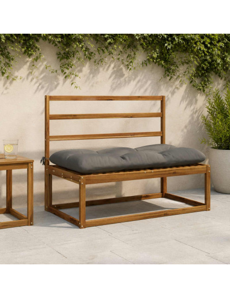 Cuscino per panchina VIANEN 100% Poliestere Grigio