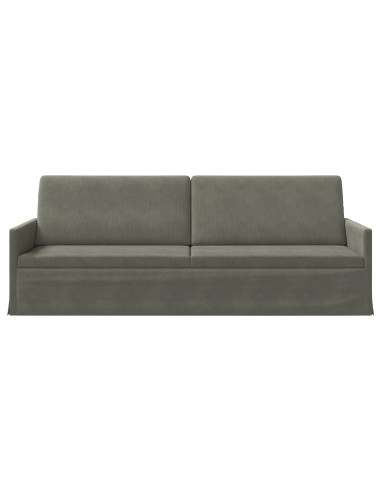 Divano a 3 posti Grigio Chiaro 220 x 81 x 82 cm