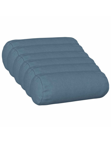 Cuscino con cuscino HEERLEN 6 pz Blu jeans Tessuto