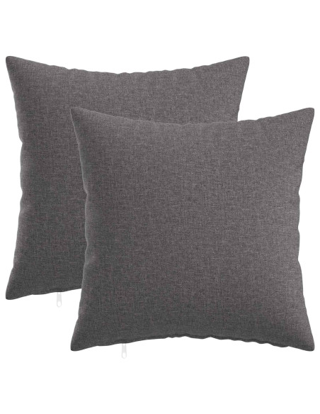 Federa 2 pz HEERLEN Grigio Chiaro 30 x 30 cm Tessuto