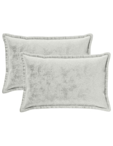 Federa 2 pcs HOUTEN Grigio Chiaro 50 x 80 cm Flanella