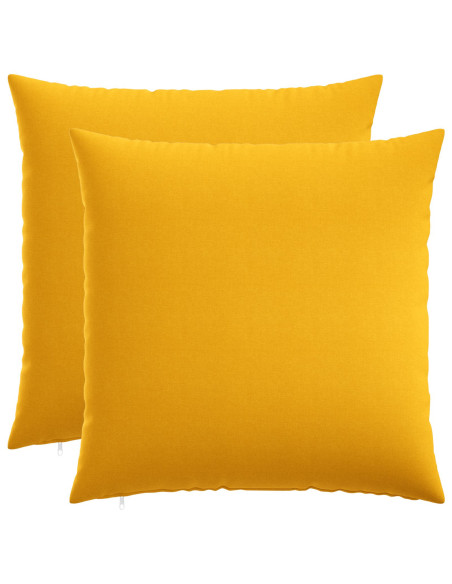 Cuscino con cuscino HEERLEN 2 pz Giallo Chiaro Tessuto
