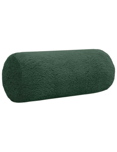 Federa 2 pcs HEERLEN Verde Scuro Ø 15 x 40 cm Bouclé