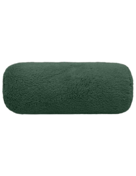 Federa 6 pcs HEERLEN Verde Scuro Ø 15 x 40 cm Bouclé