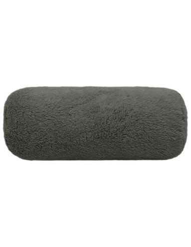 Federa 2 pcs HEERLEN Grigio Scuro Ø 15 x 40 cm Bouclé