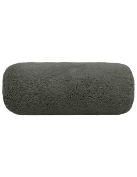 Federa 2 pcs HEERLEN Grigio Scuro Ø 15 x 40 cm Bouclé