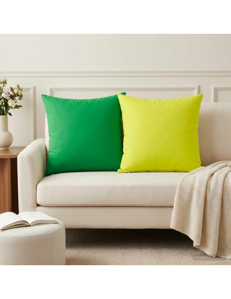 Cuscino con cuscino HEERLEN 2 pz Verde Poliestere