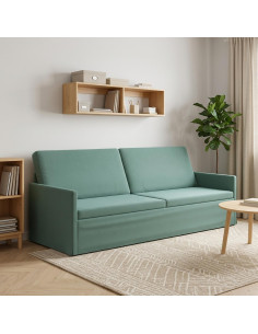 Divano a 3 posti Verde Mare 220 x 81 x 82 cm Velluto (V)
