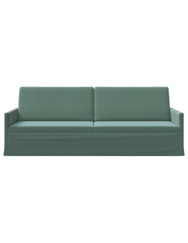 Divano a 3 posti Verde Mare 220 x 81 x 82 cm Velluto (V)