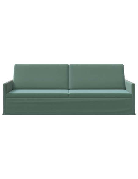 Divano a 3 posti Verde Mare 220 x 81 x 82 cm Velluto (V)