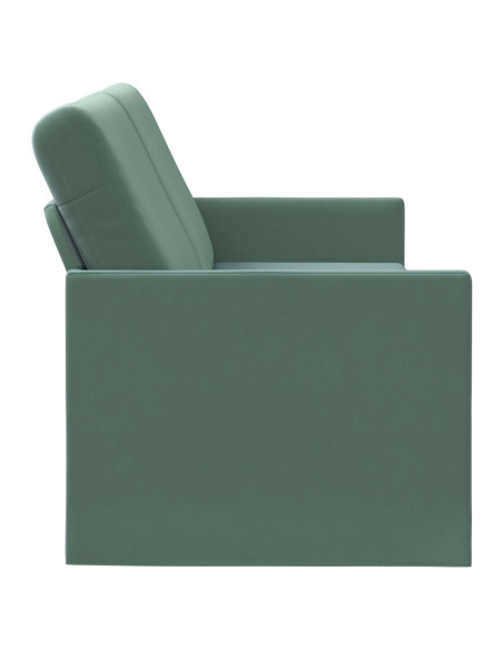 Divano a 3 posti Verde Mare 220 x 81 x 82 cm Velluto (V)