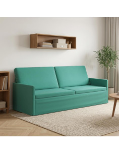 Divano a 3 posti Turchese 220 x 81 x 82 cm Velluto (V)