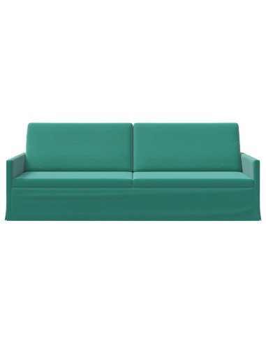Divano a 3 posti Turchese 220 x 81 x 82 cm Velluto (V)