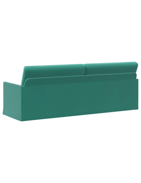 Divano a 3 posti Turchese 220 x 81 x 82 cm Velluto (V)