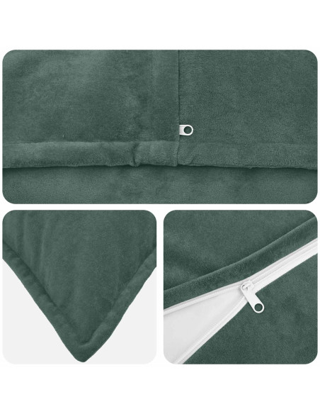 Federa 6 pcs HOUTEN Blu mare 55 x 55 cm Fleece in microfibra