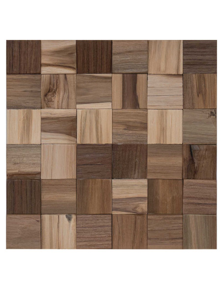 Pannello da Parete 11 pz Naturale 30 x 30 x 2 cm