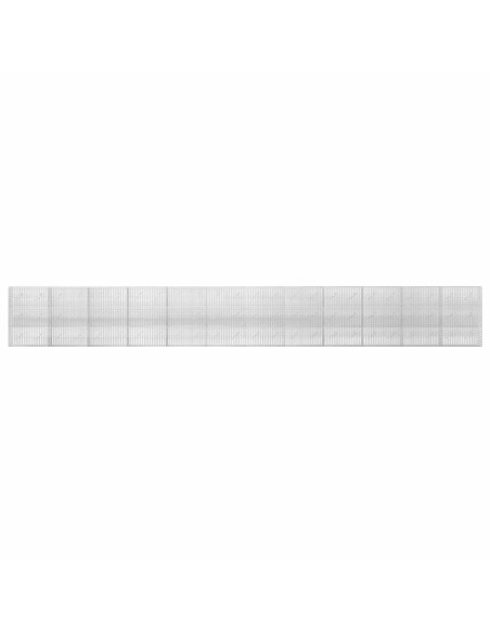 Gabione con filo da 3,5 mm e rete da 5x2,5 cm 1200x10x150 cm