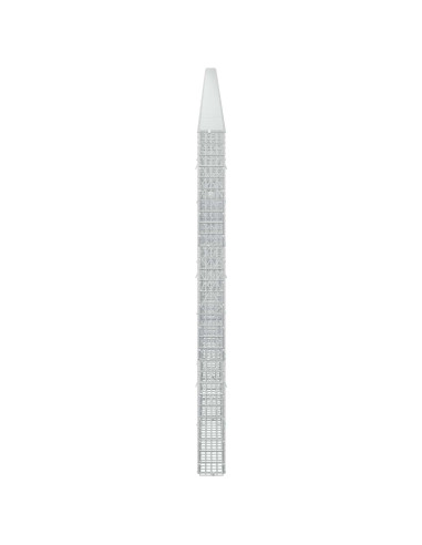 Gabione con filo da 3,5 mm e rete da 5x2,5 cm 1200x10x150 cm