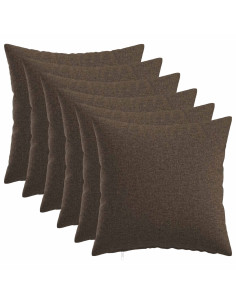 Cuscino con cuscino HEERLEN 6 pz Tortora Tessuto