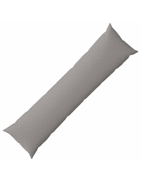 Cuscino con cuscino HEERLEN Grigio Nuvola 40 x 145 cm Tessuto
