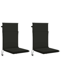 Cuscini Bhair Alto Schienale in 2 Pezzi GEMERT 2 pz Nero 2