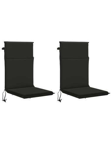 Cuscini Bhair Alto Schienale in 2 Pezzi GEMERT 2 pz Nero