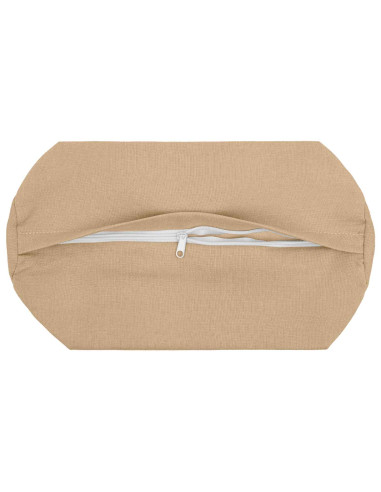 Cuscino con cuscino HEERLEN 2 pz Crema Tessuto