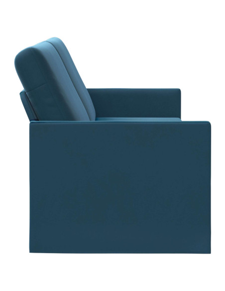 Divano a 3 posti Blu 220 x 81 x 82 cm Velluto (V)