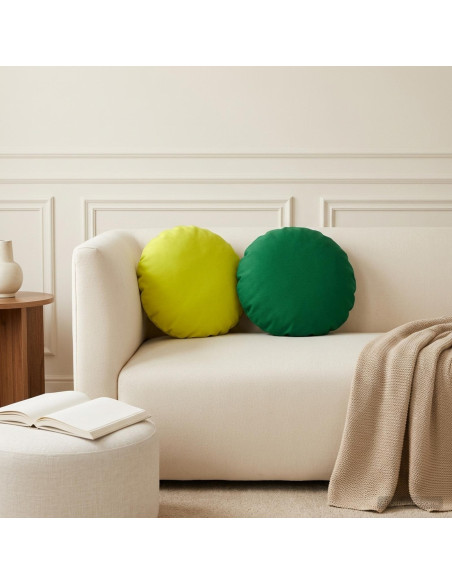 Cuscino con cuscino HEERLEN 2 pz Verde brillante. Poliestere