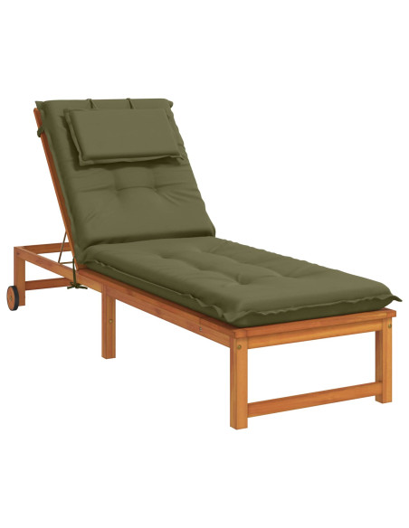 Cuscino per Lettino GEMERT 100% Poliestere Verde Oliva