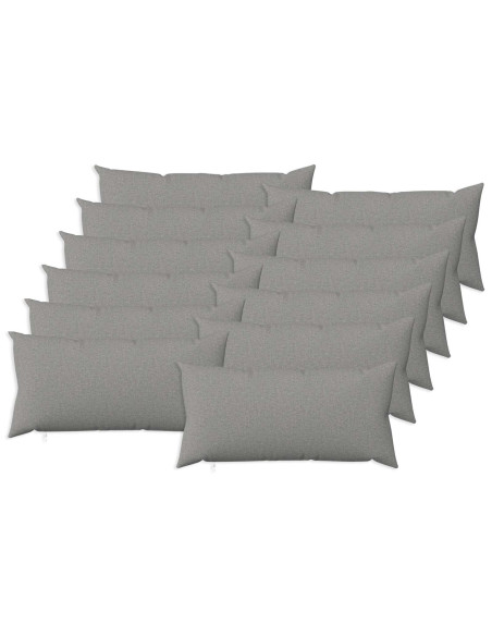 Cuscino con cuscino HEERLEN 12 pz Grigio Nuvola Tessuto