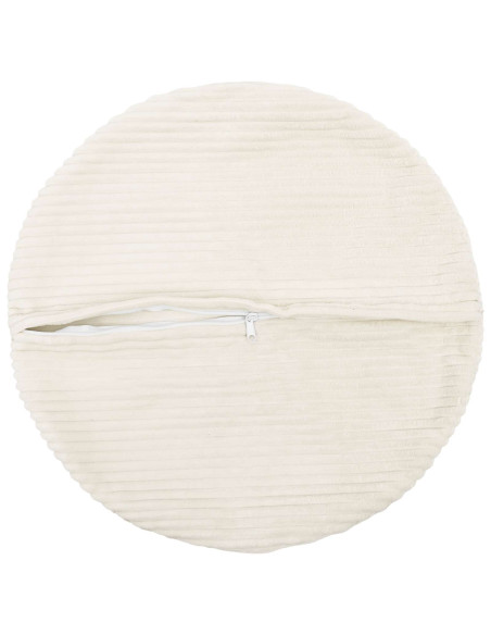 Federa 2 pcs HEERLEN Crema Ø 30 cm corduroy