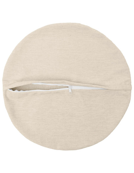 Federa 2 pz HEERLEN Crema Ø 30 cm Tessuto Chenille