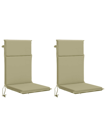 Cuscino per sedia a schienale alto GEMERT 2 pz 100% Poliestere