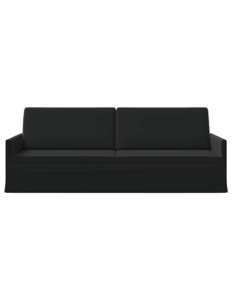 Divano a 3 posti Nero 220 x 81 x 82 cm Velluto (V)